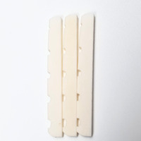 5 String Bass Bone Nut 45.8* 3 *67mm Slotted Top Nut Natural Bone Replacement Electric Bass Guitar Parts Durable Stable String