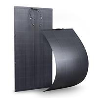 Panneaux solaires monocristallins Sunfield 24% d'efficacité 200W-210W, entièrement noirs, ETFE semi-flexibles, 30V 182mm HJT pour balcon, camping-car, marine