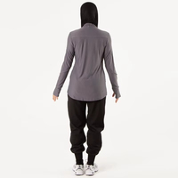 Nefes Alabilen Hafif Hızlı Kuruyan Özelleştirilebilir Tesettür Spor Yoga Kıyafeti Kadın Spor Giyim Spandeks/Polyester Uzun Kollu Aktif Giyim