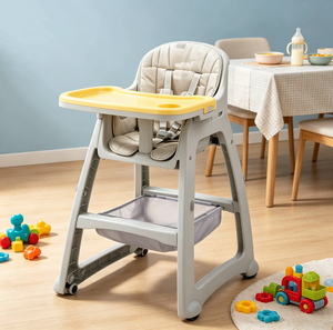 Silla Alta para Bebé Estilo KFC, Verificada, para Uso Comercial y Doméstico, Bandeja Ajustable en 4 Posiciones, Arnés <span class=keywords><strong>de</strong></span> 5 Puntos - Product Image 1