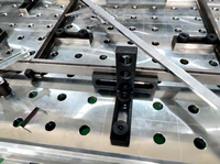 Banc de travail de soudage 3D avec positions de trous calibrées avec précision, couche durcie anti-usure pour atelier de fabrication métallique autonome