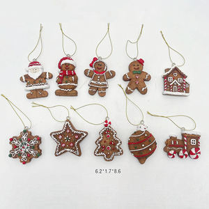 ที่โชว์ขนมปังขิงขนาดเล็กงานประดิษฐ์ทำจากเรซิ่นเรซิ่นของตกแต่งคริสต์มาสตกแต่งบ้านซานตาคลอสคริสต์มาส - Product Image 2