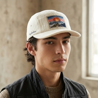 Gorras de Béisbol de 5 Paneles de Fieltro y Lana, Tendencia 2026, con Parches Bordados Personalizados para Uso Unisex en Exteriores y Calle