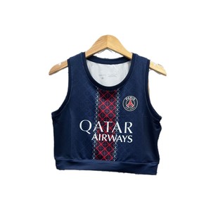 เสื้อกีฬาฟุตบอลหญิง สีชมพู โลโก้ Fcb Spotify เสื้อครอปท็อป ชุดกีฬาสำหรับแฟนๆ ไซส์ผู้ใหญ่ - Product Image 3