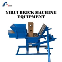 Machine à fabriquer des briques en argile YIRUI, moules interchangeables pour pavés creux, fonctionnement manuel pur, zéro consommation d'énergie, faibles coûts d'entretien 1