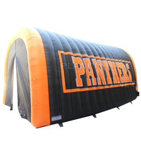 Tunnel d'entrée gonflable personnalisé de 24 pieds, tunnel de sport gonflable pour les matchs de football