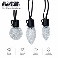 Luces de Cadena Inteligentes RGBIC de 49.2 pies con Control Remoto y por Aplicación, Conectables hasta 100 pies para Decoración Navideña y de Jardín