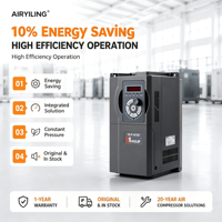 Variateur de fréquence Holip Danfoss HLP-C100 7,5 kW 10 CV 380 V triphasé AC VFD pour compresseur d'air à vis rotatif, à économie d'énergie