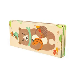 customize size large waterproof eco-friendly european owl bear folding custom design xpe foam crawling mat