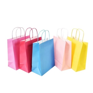 Kraft Paper Shopping Bags Rectangle With Handle Self Erecting Boxes Business And Shopping Use - Product Image 4