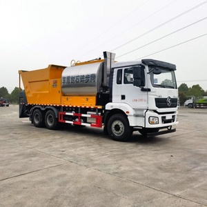 6*4 Shacman Dongfeng Bitumen Gravel Synchronous Spreader Truck with 7m3 Asphalt 12m3 <b>Stone</b> - Product Image 4