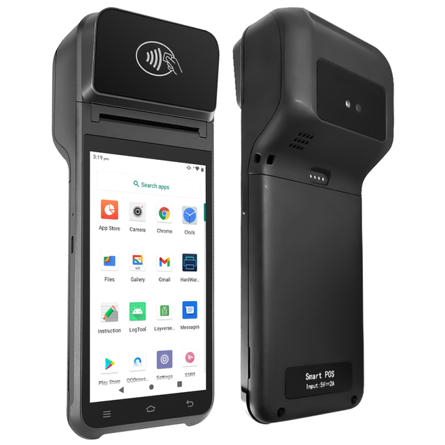 5.5 Inch 10-Core 2.3GHz Super Fast Touch Android Pos Systems Receipt Label Printer Billing Machine NFC Mobile Pos Terminal