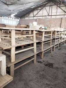 Tavolino da Tè Antico Cinese in Legno di <span class=keywords><strong>Olmo</strong></span> <span class=keywords><strong>Colore</strong></span> Naturale Robusto Tavolino da Caffè Rustico - Product Image 5