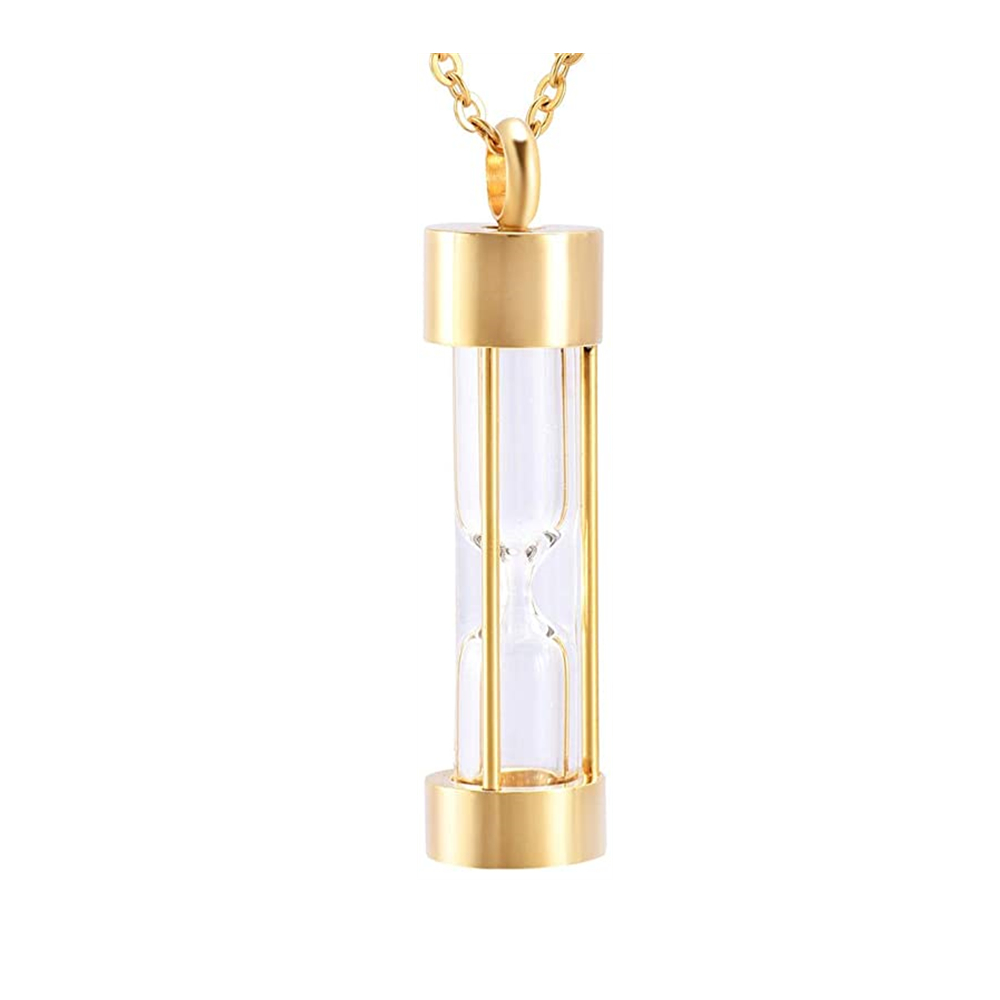 CHGCRAFT Set Di 5 Ciondoli Portafortuna In Vetro Con Catena - Collane Portaceneri E Ricordi In Acciaio Inox, Regalo Sentimentale - 3