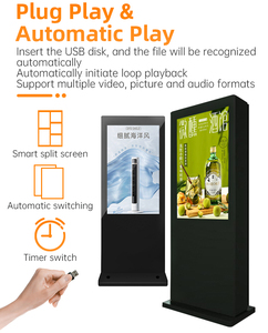 43 pouces haute luminosité IP65 évalué couleur 4K signalisation numérique extérieure pour ascenseur libre-service centres commerciaux d'affaires - Product Image 2