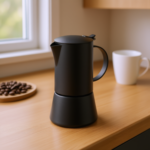 Cafetera Espresso Manual Cilio Aida Nera de 6 Tazas, Diseño para Estufa - Product Image 3