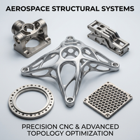 Composant structurel satellite usiné CNC en aluminium 7075, cadre de précision 5 axes de qualité supérieure pour solution de prototypage rapide