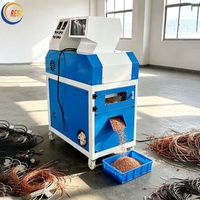 Machine de traitement des câbles en cuivre de rebut 300-500 kg/h, tri automatique par vibration, granulateur de fils de cuivre