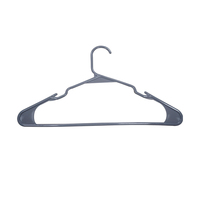 Cintres en plastique gris durables, best-sellers, légers et peu encombrants avec conception flexible pour la garde-robe