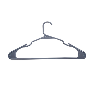 Cintres en plastique gris durables, best-sellers, légers et peu encombrants avec conception flexible pour la garde-robe - Product Image 6