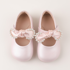 Nuevos Zapatos Planos Personalizables <span class=keywords><strong>para</strong></span> Niñas, Zapatos de Princesa <span class=keywords><strong>para</strong></span> <span class=keywords><strong>Bebés</strong></span>, Zapatos de Baile <span class=keywords><strong>para</strong></span> Niños <span class=keywords><strong>para</strong></span> Fiestas, Zapatos Casuales <span class=keywords><strong>con</strong></span> Lazo de Perlas - Product Image 3