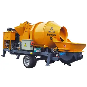 Popular small portable JBT 30m3/h 40m3/h concrete mixer with pump in Malaysia