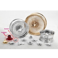 Luxury Vintage Aluminum Alloy Gold Wire Wheels