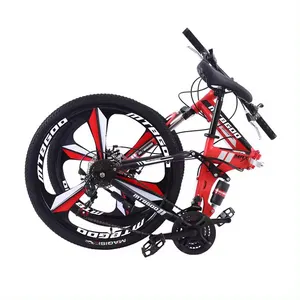 Sepeda panas, sepeda dengan rem cakram alumunium paduan Bicicleta 26 inci lipat gunung bikepeda sepeda olahraga MTB termurah
