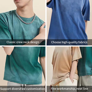 T-shirts vintage personnalisés pour hommes, avec impression OEM, effet vieilli, coupe oversize, design délavé à l'acide, t-shirts vintage oversize vierges - Product Image 3