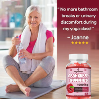 AegleWell 1000mg Cranberry Gummies Ondersteuning Urineweggezondheid Immuniteitversterking OEM Private Label Beschikbaar Lage MOQ Groothandel