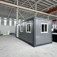 Conception et production de maisons conteneurs portables de 20 pieds, bâtiments en acier multi-étages, maisons modulaires préfabriquées