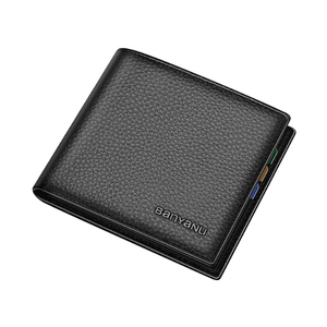 Portafoglio carta di moda portafoglio Vintage personalizzato <span class=keywords><strong>blu</strong></span> da <span class=keywords><strong>uomo</strong></span> in vera pelle all'ingrosso - Product Image 3