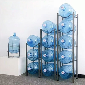 Estante de cubo de doble fila de una sola fila multicapa <span class=keywords><strong>se</strong></span> <span class=keywords><strong>puede</strong></span> <span class=keywords><strong>poner</strong></span> 10 cubos colocando estante de almacenamiento soporte de agua - Product Image 1