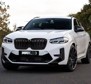Superventas 2022-IN Car Duckwing Body Kit adecuado para <span class=keywords><strong>BMW</strong></span> X4M Series F98 SQ Style Dry Carbon Fiber Front Bumper Side Wind Knife - Product Image 3