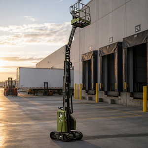 Plataforma Aérea sobre Orugas de 10.65m y 200kg con Elevador de Mástil para Sitios Exteriores Fangosos, OEM Disponible - Product Image 6