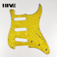 HIVE Panneau de guitare électrique SSS à 11 trous, simple bobine, en PVC à trois couches, pour guitares électriques ST et SQ