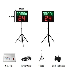 <span class=keywords><strong>Tabellone</strong></span> Segnapunti LED Modello 18M <span class=keywords><strong>D</strong></span> HB Controllato via RF con Timer a Doppia Righe 24s, Display Punteggio per Impianti Sportivi Interni ed Esterni - Product Image 2