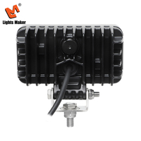 Projecteurs LED rectangulaires de haute qualité 4,4 pouces 18W à faisceau large, étanches IP67 pour applications marines, camions et pick-up LML-0602-18