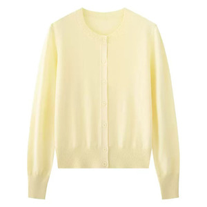 <span class=keywords><strong>Cardigan</strong></span> in Maglia a Spalla Regolare, Leggero, con Collo Tondo, in Misto <span class=keywords><strong>Lana</strong></span> per <span class=keywords><strong>Donna</strong></span>, Personalizzabile con Logo, Vendita all'Ingrosso - Product Image 6