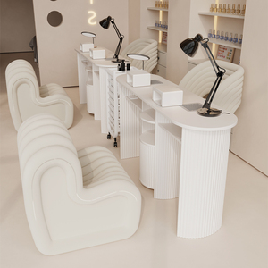 Juego de <span class=keywords><strong>Mesa</strong></span> y Silla para Salón de Uñas, <span class=keywords><strong>Mesa</strong></span> para Manicurista Profesional, <span class=keywords><strong>Mesa</strong></span> de Manicura Portátil, Escritorio para Técnico de Uñas - Product Image 3