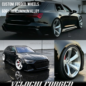 Rines Velochi Personalizados Forjados para Autos, de 18-22 Pulgadas, Cóncavos Profundos, 5x114.3 5x112 5x120, para Q5 Q7 Q8 SQ8 A4 A5 A6 A7 A8 Golf <span class=keywords><strong>Seat</strong></span> <span class=keywords><strong>Leon</strong></span> - Product Image 5