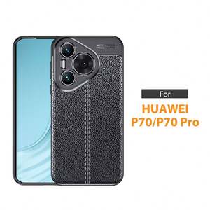 Housse en cuir pour Huawei P70 Pro Business Custom Phone Cases Luxury Precision Hole Screen Camera Protection WLS92 wlons - Product Image 1