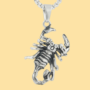 Yunnique – pendentif Scorpion en acier inoxydable, couleur argent et or, collier en forme d'animal pour hommes et femmes, chaîne de 3.0x60cm, 122047 - Product Image 1