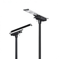 Lampe solaire LED pour rue de 100 watts, capteur PIR IK10, lampe solaire LED tout-en-un, lampe extérieure LED, étanche IP66 pour l'éclairage routier