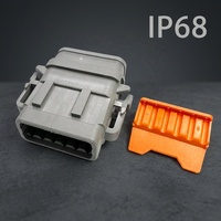 Connecteur automobile étanche IP68 DTM06-12S-E007 à 12 broches avec contacts en laiton et boîtier en nylon