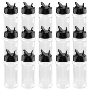 Vente en gros de flacons à sel <span class=keywords><strong>et</strong></span> poivre vides en plastique PET transparent de 80 à 360 ml, pour barbecue, épices - Product Image 1