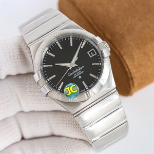 Reloj Mecánico Automático para Hombre, Correa de Acero Inoxidable, Esfera Plateada, Cristal de Zafiro, 40 mm, 100 Bares de Resistencia al Agua, Omegaes - Product Image 2