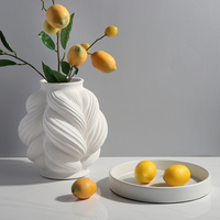 Nouveau design art blanc décor à la maison moderne en céramique style nordique vase vase à fleurs
