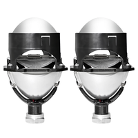 Système d'éclairage automobile pour voitures, phare LED de 3 pouces, 45 W, 5500 K, faisceau haut et bas, double puce LED, lentille de projecteur Bi LED
