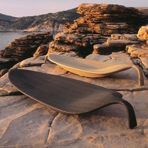 Tumbonas de Ratán PE con Marco de Aluminio y Diseño de Hoja Único, Estilo Nórdico Moderno Sunway, <span class=keywords><strong>para</strong></span> Playa y Hotel - Product Image 3